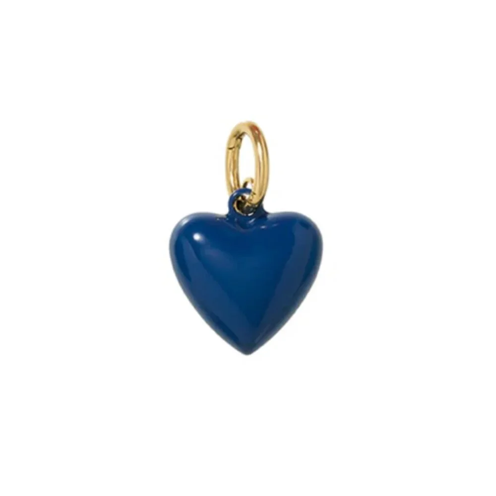 Roxanne Assoulin The Mini Puffy Heart Charms Navy